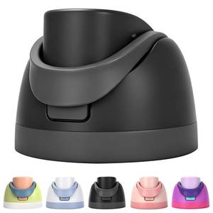 lot 4258 image: Lid Replacement for Owala Freesip, Top Cap Compatible with Owala Free Sip 16oz 24oz 25oz 32oz 40oz, Lid Cover for Owalla Kids 121415oz, Leak-Proof, One Button, Dishwasher Safe BPA-Free, Black