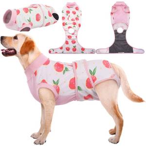 lot 4268 image: Kuoser Dog Recovery Suit Female, Dog Onesie for Surgery, Female Spay and Male Neuter Onesie for Post-Op Care, Prevent Licking Puppy Onesies, Pink L
