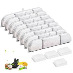 lot 6278 image: 8 Packs Replacement Filters for DownyPaws Battery Operated Cat Water Fountain DPWFP6, 4 Months Set of Replacement Filters for DownyPaws 84oz2.5L Fursink Wireless Pet Water Fountain