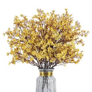 lot 6288 image: HIAGROW Babys Breath Artificial Flowers, 8 Bundles Gold Real Touch Fake Flowers Silk Flowers for Vase Home Office Wedding Spring Indoor Outdoor Centerpiece Table Party Mothers Day Decorations