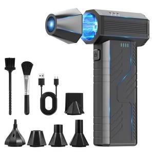 lot 6313 image: Compressed Air Duster, 8000mAh 130,000 RPM Keyboard Cleaner, Replace Compressed air can, Computer Accessories for Outdoors, PC, Electronics, Snow and Car Dust Off