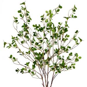 lot 6317 image: Sggvecsy 43���� 4Pcs Artificial Ficus Branches Faux Leaf Spray Green Eucalyptus Branches Artificial Greenery Stems Fake Ficus Twig Plants for Home Office Wedding Vase Filler Shop Decoration