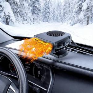 lot 6362 image: Car Heater, 12V Portable Car Heaters for Vehicle, Car Heater That Plugs Into Cigarette Lighter, 2 in 1 Heating & Cooling Fast Windshield Defrost Defogger