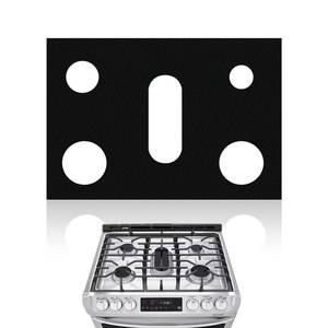 lot 6370 image: Stove Top Covers for Gas Burners,Non-Stick Stove Guard, Samsung Gas Stove, Reusable Stove Covers (Black, 1-PACK)