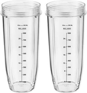 lot 6390 image: Replacement Part for Nutri Ninja Blender 2-Pack 32oz Replacement Cups Compatible with Nutri Ninja Auto-iQ Series Blenders