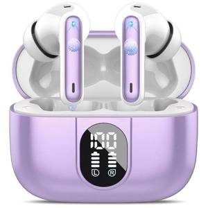 lot 6402 image: Ai Translation Earbuds Real Time, Simultaneous Interpretation Translator Earbuds with 6 Translation Modes164 Languages, No Subscription Translatior Headphones, Taro Purple