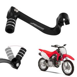 lot 6406 image: JFG RACING Motorcycle Gear Shifter Shift Lever Folding Tip CNC for CRF 110 CRF110F 2013-2023 TTR 110 08-09 11-21 Black