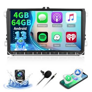 lot 6409 image: 4G64G Android Car Radio for VW Jetta Passat Seat Golf Tiguan Beetle, 9 inch Touch Screen Volkswagen Jetta Stereo, CarplayAndroid Auto32 EQ AudioSWC AHD Backup Camera