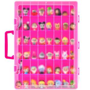 lot 11645 image: Xuerdon Display Case Compatible with Disney Doorables Collectible Mini Figuresfor MGA Entertainment Miniverse. Toys Storage Organizer for Multi Peekfor Village Peek Characters (Box Only)- Rose Red