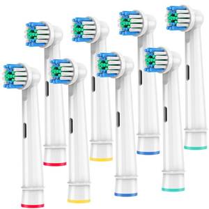 lot 12082 image: Replacement Toothbrush Heads Compatible with Oral B Braun,8 Pack Professional Electric Brush Heads for Oral B Replacement Heads Refill Pro 50010001500300037575000700075008000 (Missing 4)