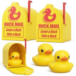lot 12148 image: Maiguinzaa 2PCS Cruise Duck Mailbox, Magnetic Wall Mount for Cruise Ship Cabin Door, Cute Decor & Interactive Toy for Duck Hunting Game, Gift for Cruise Lovers (Yellow)