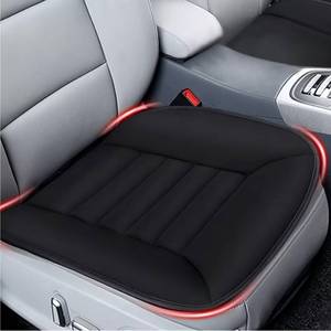 lot 12156 image: MYFAMIREA Car Seat Cushion Pad 1.2 Thick Comfort Seat Protector for Car Driver Seat Office Chair Home Use Memory Foam Seat Cushion with Non Slip Bottom, 20 x 18.5, Black