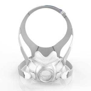 lot 12187 image: Replacement for ResMed AirFit F30 Mask Cushion Set - Includes Medium Mask Cushion, Headgear, Frame & Clips - No Elbow - F30 Full Face Masks Replacement CPAP Supplies (M)