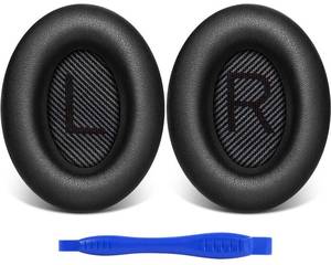 lot 12193 image: Link Dream Ear Pads for Bose Quiet Comfort 35 II (QC35 ii) Soft Protein Leather Replacement Earpads Extra Thick Ear Cushions for Bose QC 35 25 15 QC2 Ae2 Ae2i Ae2W Sound LinkSound True Black