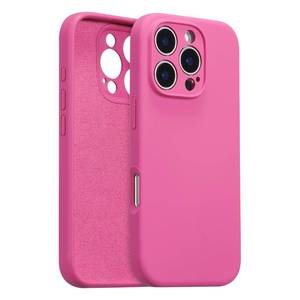 lot 12213 image: UCASONG for iPhone 16 Pro Max Case Silicone,with Full Camera ProtectionSoft Anti-Scratch Microfiber Lining,Liquid Silicone Ultra Slim Shockproof Phone Case for Men Women Girls-Pitaya