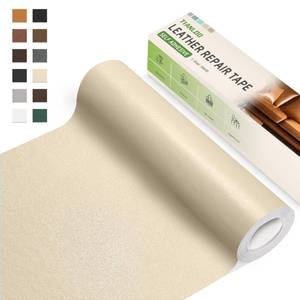 lot 12238 image: TIANLDD Leather Repair Tape,16 x 80 Inches Self Adhesive Leather Repair Patch��Leather Repair Kit for Furniture��Couches,Car Seats,Cabinets,Handbags(Beige-Fine Lines)