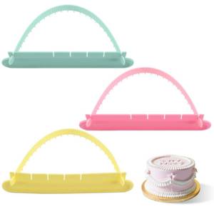 lot 12244 image: 3Pcs Cake Arch Guide Tool, Convenient for Controlling the Size and Position of the Arc, Cake Arch Tool for Beginners and Bakers(COLORColorful) (Missing One)