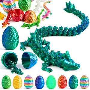 lot 14071 image: JOYIN 8Pcs 3D Printed Dragon Eggs with Laster Color Dragon, Articulated Magic Toys, Easter Basket Stuffers for Kids Party Favors, Easter Egg Hunt, Classroom Prize Supplies