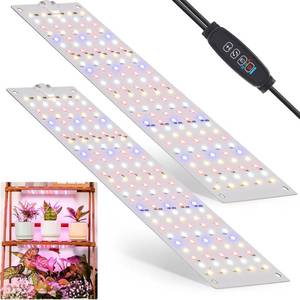 lot 14073 image: LBW Plant Grow Light, Red Blue Spectrum Grow Light for Indoor Plants,270 LEDs Growing Lamp with 4812H Timer, 3 Lighting Modes, 10 Dimmable Levels, 2 Pack