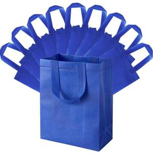 lot 14088 image: SPERPAND 30Pcs Gift Bags Medium Size, Reusable Goodie Bag, Gift Bags with Handles for Party Favors, Birthday, Baby Shower (Deep Blue)