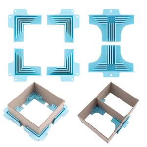 lot 14089 image: 6Pack CornerDivider Assembly,Clamps Corner Guides Cartonnage Corner Holding Tool (3 mm, 2 mm, 1.5 mm, 1 mm) Wide .for Book Covers, Chipboard Boxes, Dioramas