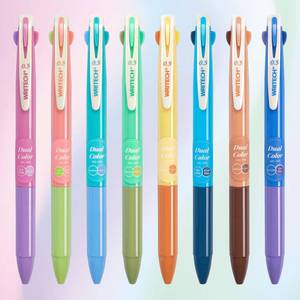lot 14097 image: WRITECH Multi Colored Gel Pens 0.5mm 2 in 1 Assorted Color Ink Fine Point Tip Aesthetic Retractable Pen Smooth Writing No Bleed For Journaling Coloring Drawing 8ct