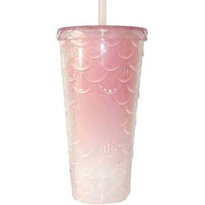 lot 14102 image: Arilaca Studded Tumbler with Straw and Lid Pink Cups Reusable Tumblers with Straw Insulated Tumbler Cup for Iced Coffee Cold Drinks or Water