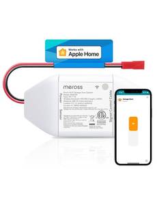 lot 14394 image: meross Smart Garage Door Opener Remote, Compatible with Apple HomeKit, Siri, CarPlay, Alexa, Google, SmartThings, and Android, Universal WiFi Garage Door Controller, App  Voice Control, No Hub Needed