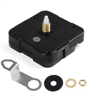 lot 14453 image: Quartz Clock 12888 Movement Replacement Set, Battery Operated Axis Shaft High Torque Clock Parts Suitable with Thread and Seconds Hand Motor Repair Parts and DIY (Shaft 17mm -Thread 9.5mm)