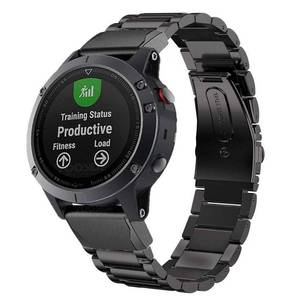 lot 14469 image: Olytop Fenix 8 47mmFenix 7Fenix 65EPIX Gen 2 Pro 47mm Watch Bands, 22mm Quick Fit Stainless Steel Metal Bands Replacement Strap Bracelet for Garmin Fenix 6 Pro5 Plus, Forerunner 955935-Black