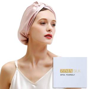 lot 14498 image: ZIMASILK 22 Momme 100% Mulberry Silk Bonnet for Sleeping & Women Hair Care, Highest Grade 6A Silk Hair wrap for Sleeping with Premium Elastic Stay On Head (1Pc, Pink)