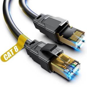 lot 18354 image: Vabogu Cat 8 Ethernet Cable 6FT, Heavy Duty 26AWG High Speed 40Gbps 2000MHz, Gold Plated RJ45 Shielded, Weatherproof Indoor & Outdoor LAN Cable for Gaming PC PS5 Xbox Modem Router