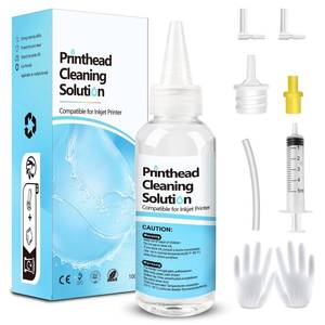 lot 18358 image: Printhead Cleaning Kits Inkjet Printers, Printer Cleaning Kit for Epson Ecotank Printers, Printer Cleaner Kit for HP, Inkjet Printers Head Cleaning Solution for Canon Pixma Print Head Liquid Nozzles