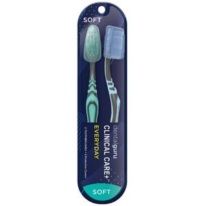 lot 18366 image: GuruNanda DentalGuru Everyday Soft Toothbrush for Kids & Adults- Designed for Deep Cleaning, Teeth Whitening Travel Toothbrushes with Brush Caps, Multi-Color, 2 Count (Pack of 1)