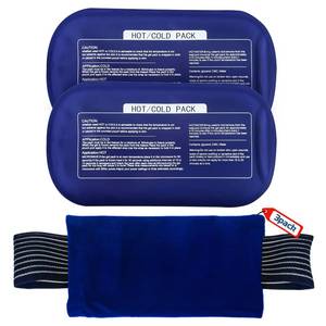lot 18371 image: Ice Packs for Injuries Reusable (3-Piece Set) �� Hot and Cold Ice Packs for Knee, Reusable Gel Wraps Support, Adjustable Ice Pack Pain Relief for Shoulders, Back Joints Muscles, Knees, Arms and Legs