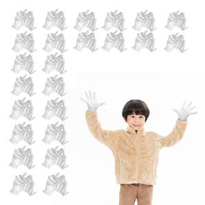 lot 18375 image: 24 Pairs Eczema Gloves for Kids 1-10 Years Old, Eczema Sleeves Moisturizing Gloves, White Cotton Gloves, Washable & Reusable Overnight Dry Hands for Children