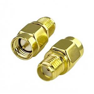 lot 18383 image: SEYUGOPTI SMA Male to SMA Female Connecto, Low Loss SMA Male to Female Coax Coaxial Cable Adapter for WiFi & FPV Antenna Extension Cable, Gold Plated 2PCS