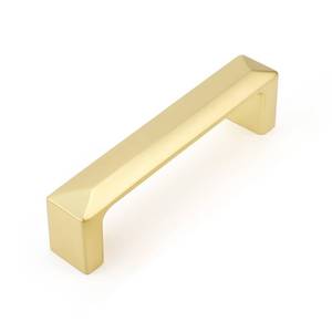 lot 18396 image: Haidms 10 Pack Gold Cabinet Handles 3 Inch(76mm) Hole Center Soild Zinc Alloy Brushed Gold Cabinet Pulls Kitchen Drawer Pulls Cupboard Hardware for Kitchen