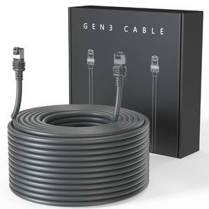 lot 19380 image: LUCMO 150FT 46M Starlink Gen 3 Cable 24AWG for Starlink Standard Generation 3, Replacement Extension Cable Waterproof Satellite Starlink Standard V3 (150FT)