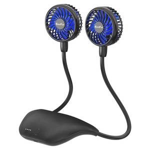 lot 19410 image: HandFan 10000mAh Neck Fan, 360° Rotation Hands Free Portable Fans for your Neck, 48h Lasting Rechargeable Battery Operated Wearable Necklace Personal Cool Fans for TravelDisneySportsCyclingHiking