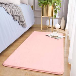 lot 19423 image: Amearea Modern Washable Runner Rugs, 2x4 Feet Pink Bedroom Runner Rug, Small Area Rugs for Bedroom Living Room, Non Slip Memory Foam Rug for Hallway Entryway Kids Boys Girls Room Laundry Room