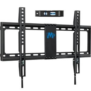 lot 19456 image: Mounting Dream TV Mount Fixed for Most 42-84 Inch Flat Screen TVs, UL Listed TV Wall Mount Bracket up to VESA 600 x 400mm and 132 lbs - Fits 161824 Studs - Low Profile and Space Saving MD2163-K