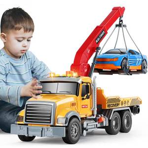 lot 19462 image: SASBSC Toy Trucks Big Tow Truck Toys for 3 Year Old Boys with Sound and Light Friction Power Trucks Birthday Gifts for Kids Ages 3-8