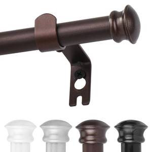lot 20292 image: CorkLatta Bronze Curtain Rods for Windows 30 or 45 Inches with Brackets,Decorative 58 Inch Diameter Small Window Curtain Rod Set for Bedroom, Room Divider, Living Room, Kitchen, Bathroom