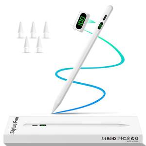lot 20301 image: Stylus Pen for iPad 10th&9th, LED Power Display Pencil Fast Charge Pen with Palm Rejection Stylus for Air 345M2, Mini 56, iPad 678910, Pro 1112.9M4 (White)