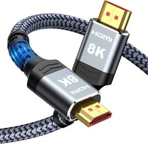lot 20303 image: Highwings 10K 8K 4K HDMI Cable 48Gbps 5FT1.5M, Ultra High Speed HDMI Cable 2.1 Braided Cord-4K120Hz 8K60Hz, DTSX, HDCP 2.2 & 2.3, HDR 10 Compatible with Roku TVPS5PS4UHD TVBlu-ray