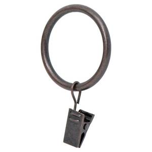 lot 20305 image: Ivilon Drapery Curtain Clip Rings - Clips Ring for Curtain Panels 1.7, Set of 14 - Oil Rubbed Bronze (ORB)