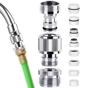 lot 20313 image: Faucet Quick Adapter Connector with Aerator,Sink Faucet to Shower HoseGarden HoseWashing machine hose with Multi-Interface Converter
