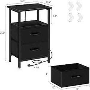 lot 5369 image: A2-Drawer Nightstand with Assembly Instructions