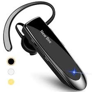 lot 6401 image: New Bee Wireless Bluetooth Headset with Carrying Case used